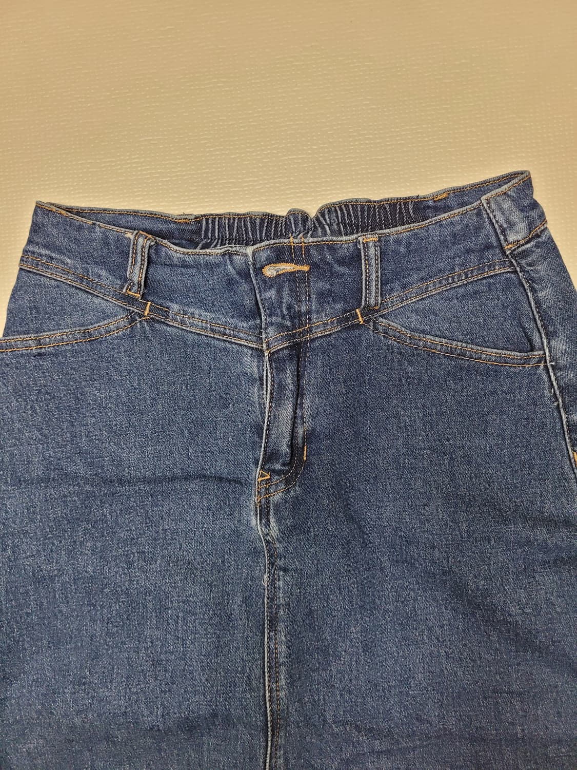 반에이크 VANAKE 여자 뒤트임 데님 롱스커트 27 인디고 상품이미지4