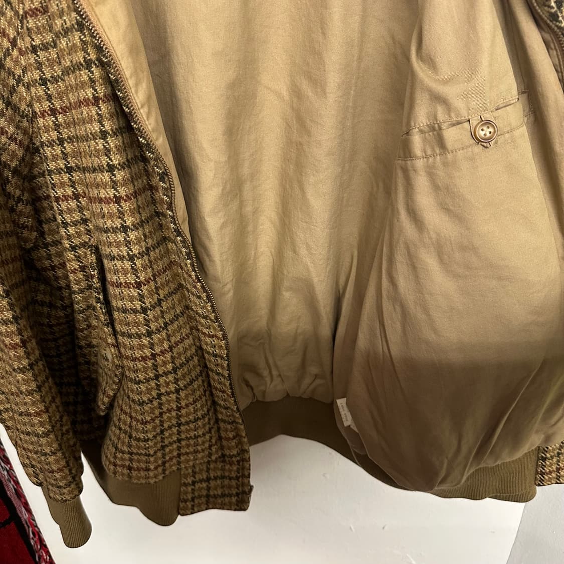 90’s 폴로 건클럽 체크 해링턴 자켓 상품이미지7