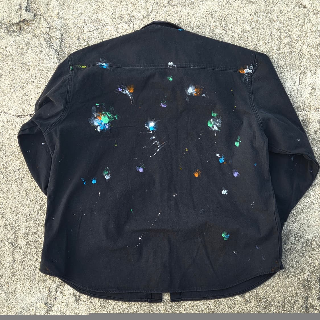 S.O/ 핸드페인팅 커스텀 워크셔츠 상품이미지3