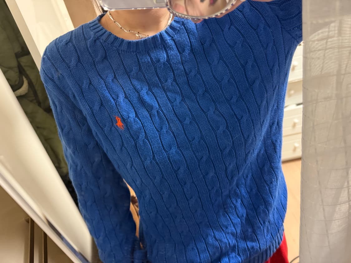 폴로 블루니트 남녀공용95 상품이미지2