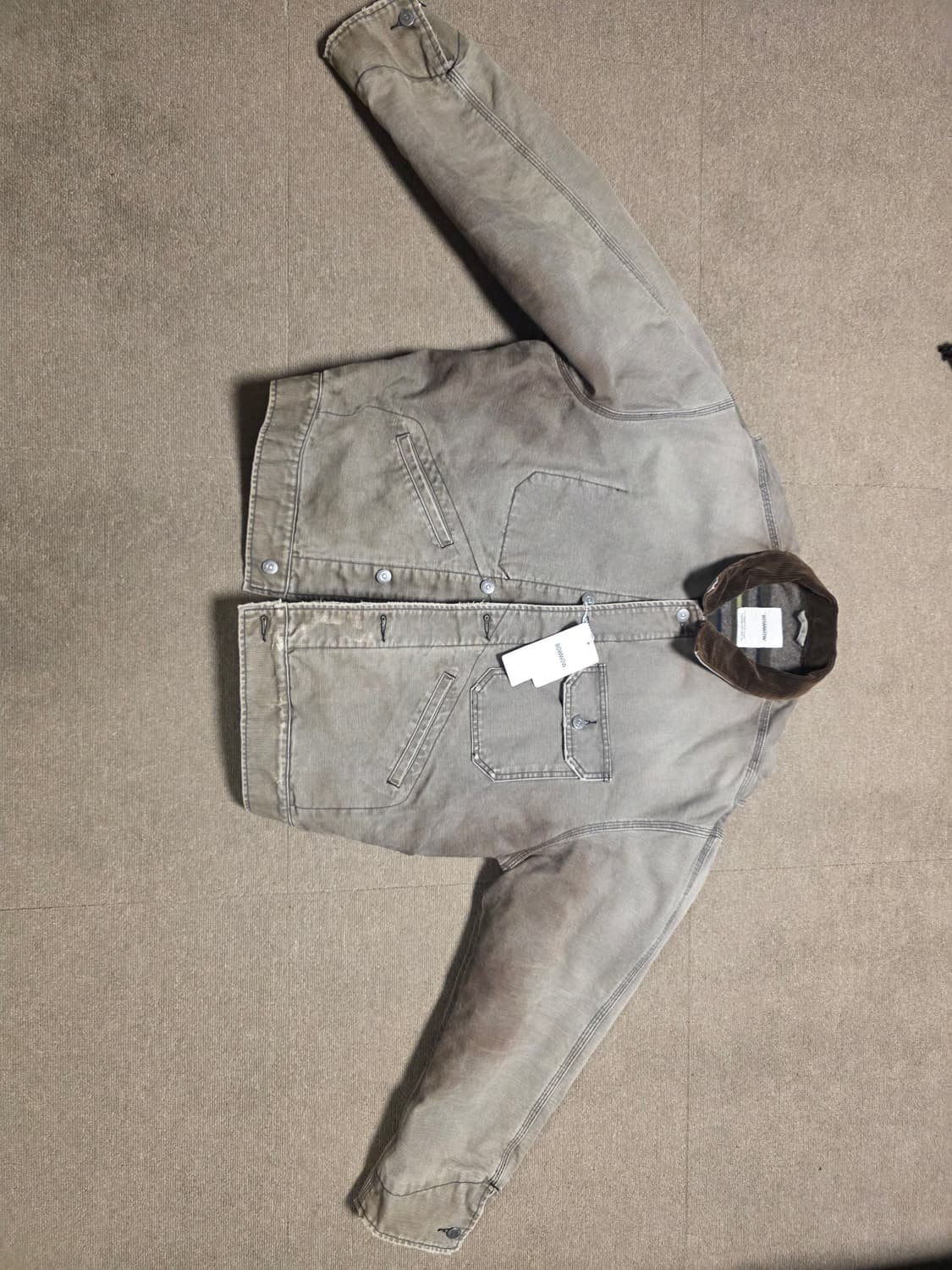 [L] BOW WOW 바우와우 x nubian 별주 블랭킷 라인 덕 자켓 상품이미지3