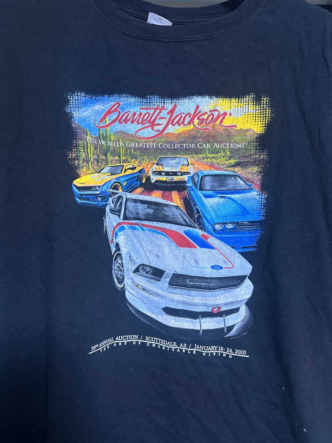 [2XL] 빈티지 레이싱 프린트 티셔츠 상품이미지2