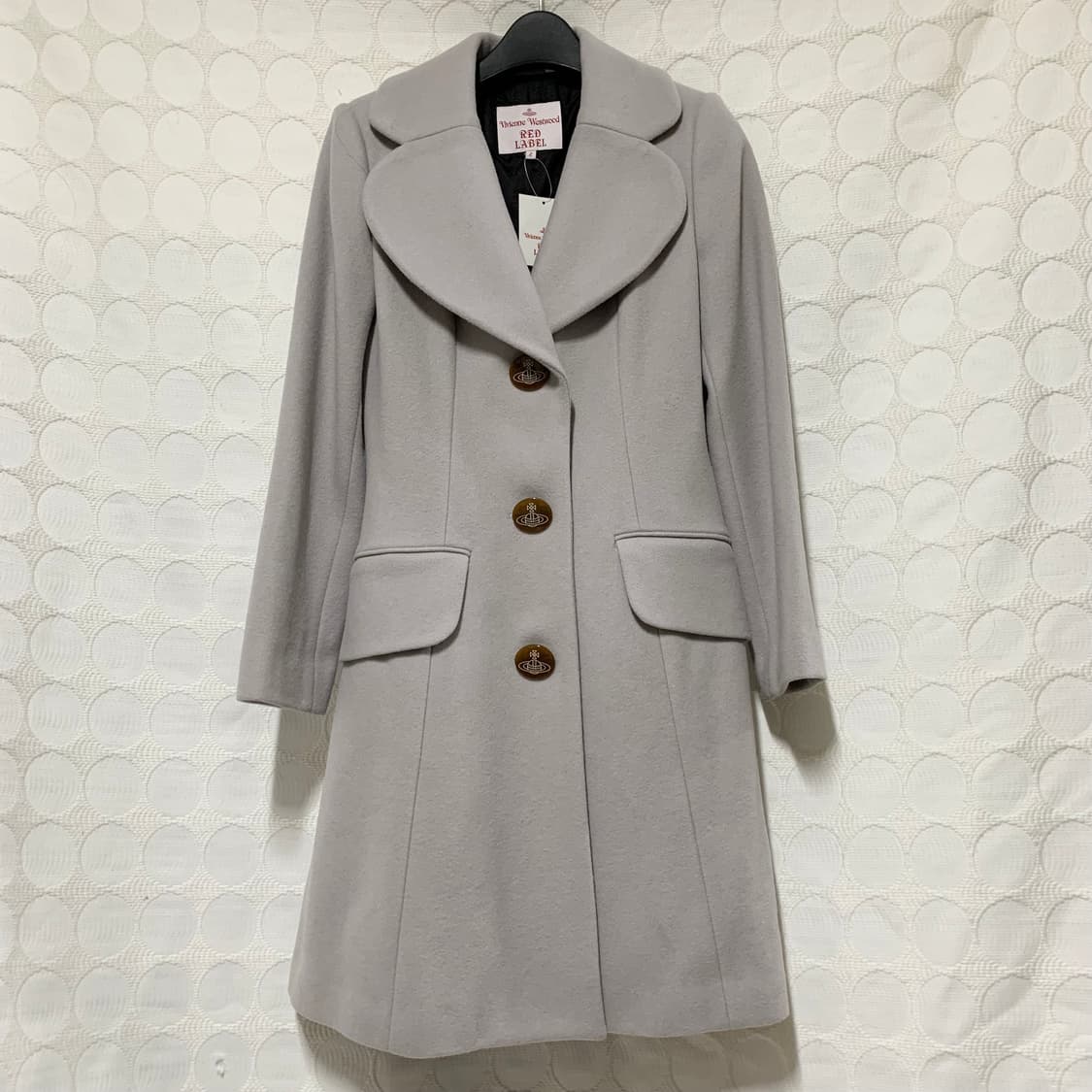 비비안 웨스트우드 하트 쉐입 칼라 울 코트 상품이미지4