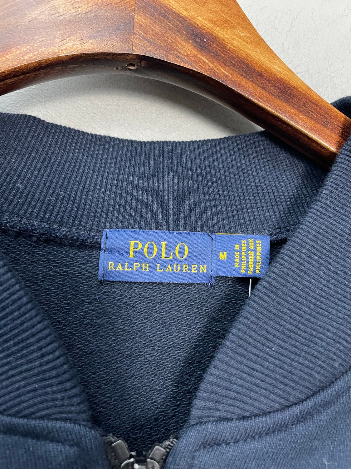 폴로 랄프로렌 네이비 자수로고 코튼 풀 집업 자켓 H1608 상품이미지5