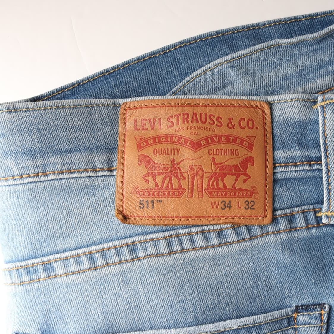 리바이스 511 중청 슬림핏 데님 팬츠 34 상품이미지6