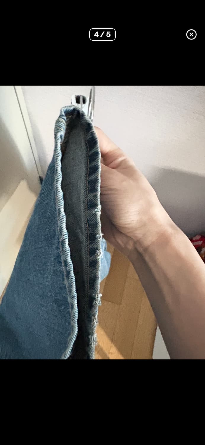 해칭룸 와이드 커브드 진 상품이미지4