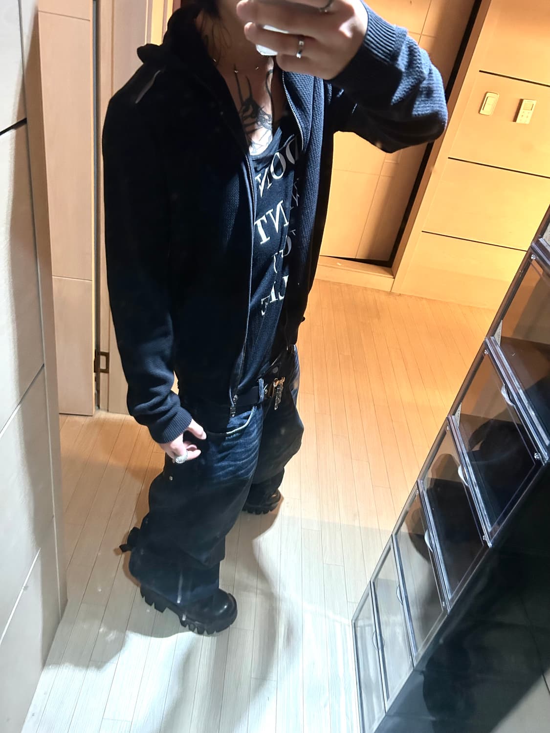 Armani Exchange 2way Slim Hoodie Zip Up 상품이미지6