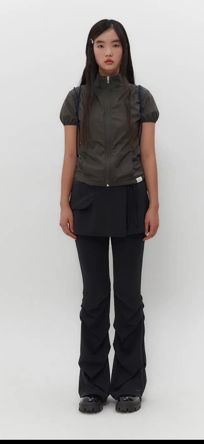 뚜오미오 STRAPPY SKIRT PANTS [BLACK] 상품이미지2