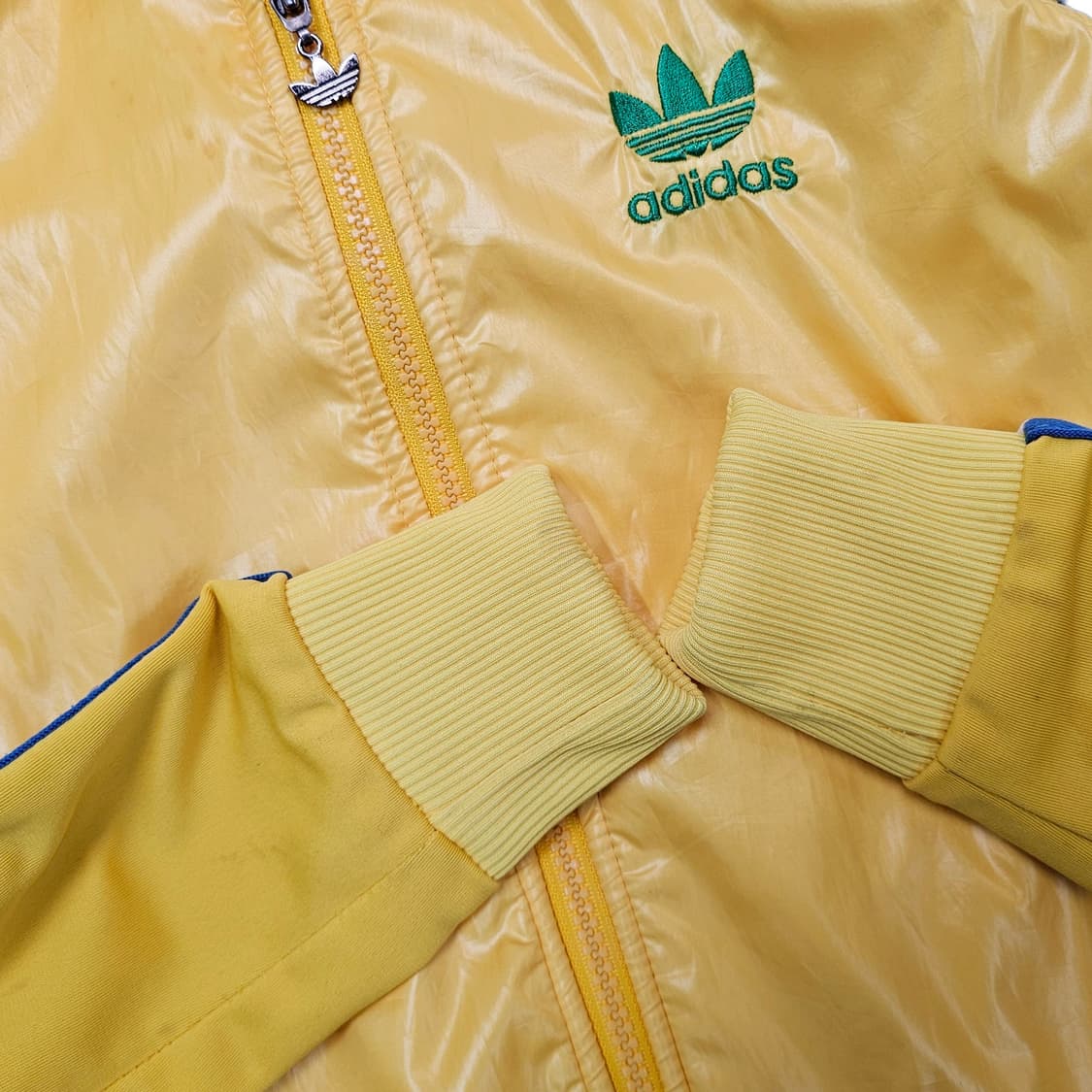 F ADIDAS 아디다스 90's 옐로우 트랙탑 져지 상품이미지4