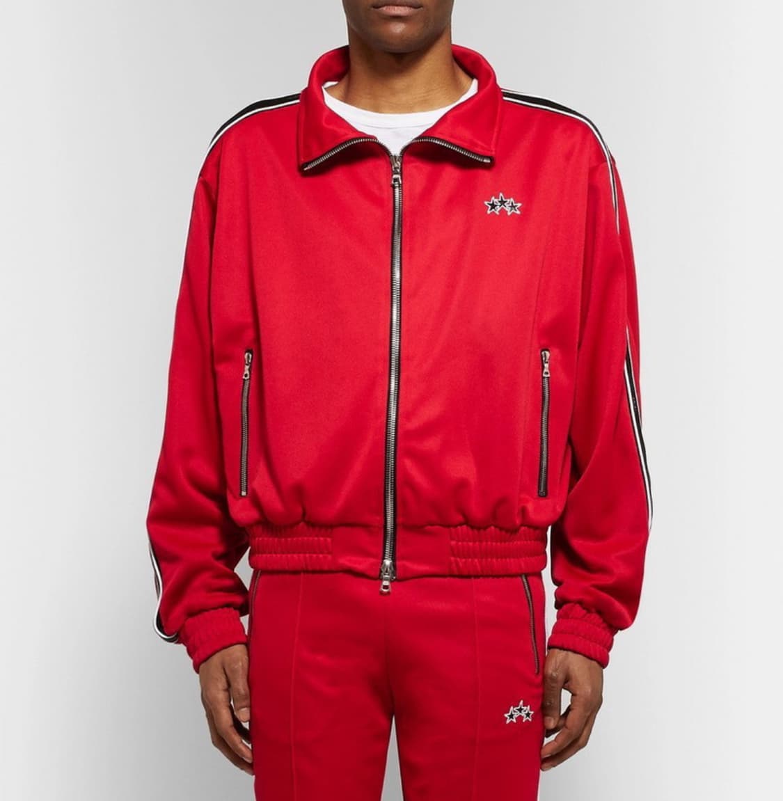 아미리 레더 트림 트랙 자켓 XL 상품이미지4