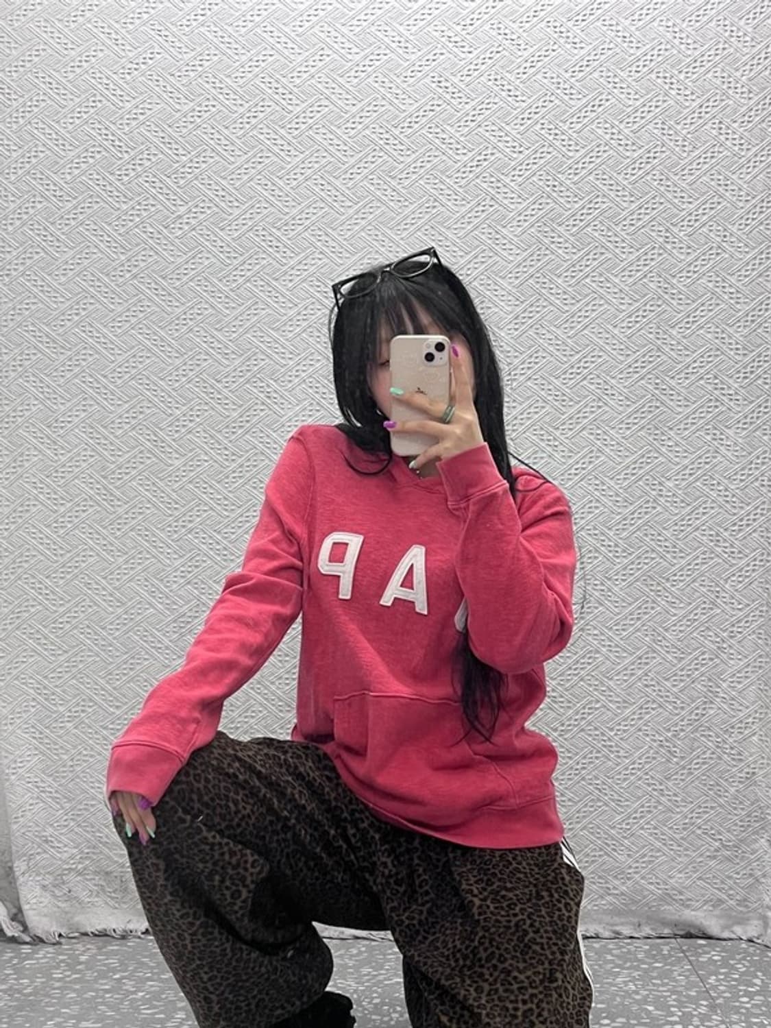 갭 00's 레트로 Y2K 코랄색감 후드티 L C06943 상품이미지2