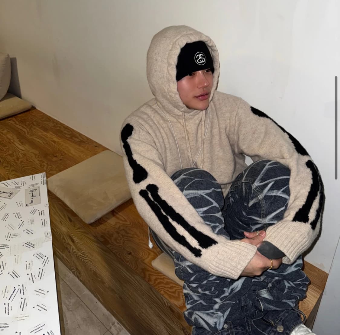 스투시 익스포즈드 스티치 스컬 비니 상품이미지5