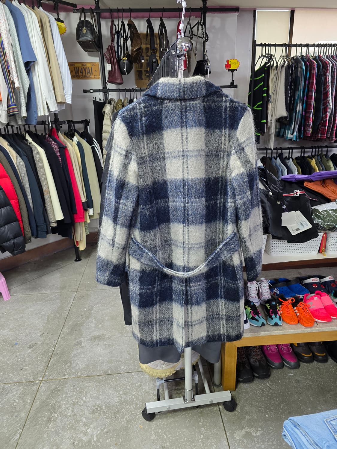 띠어리 체크 더블 코트 (1243) 상품이미지2