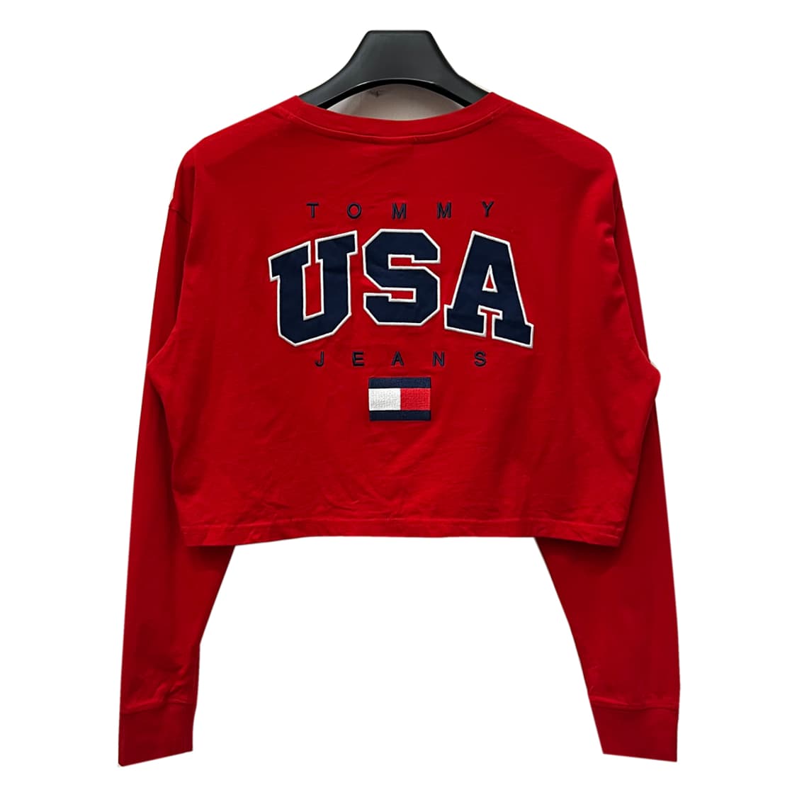 타미 진스 USA 오버사이즈 크롭 긴팔티 M 상품이미지3