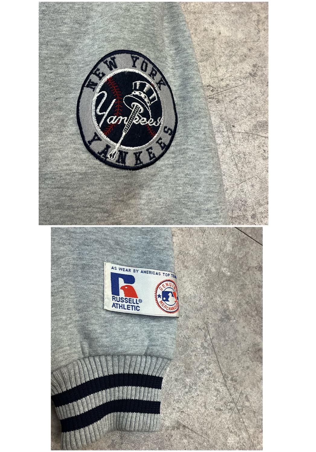 러셀 양키즈 데님 바시티 자켓 M #csz2166 상품이미지7