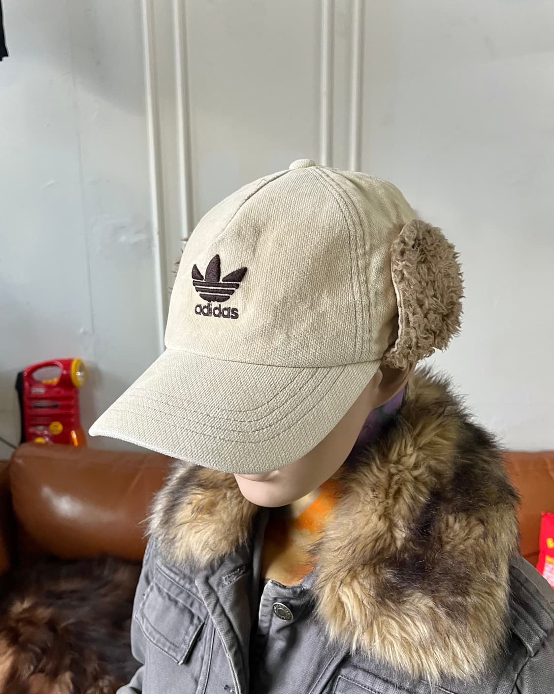 1980s Adidas Archive Fur Ear-Flap Cap 상품이미지2