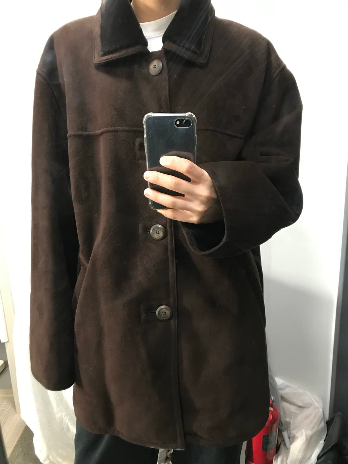 빈티지 스웨이드 하프코트 상품이미지5