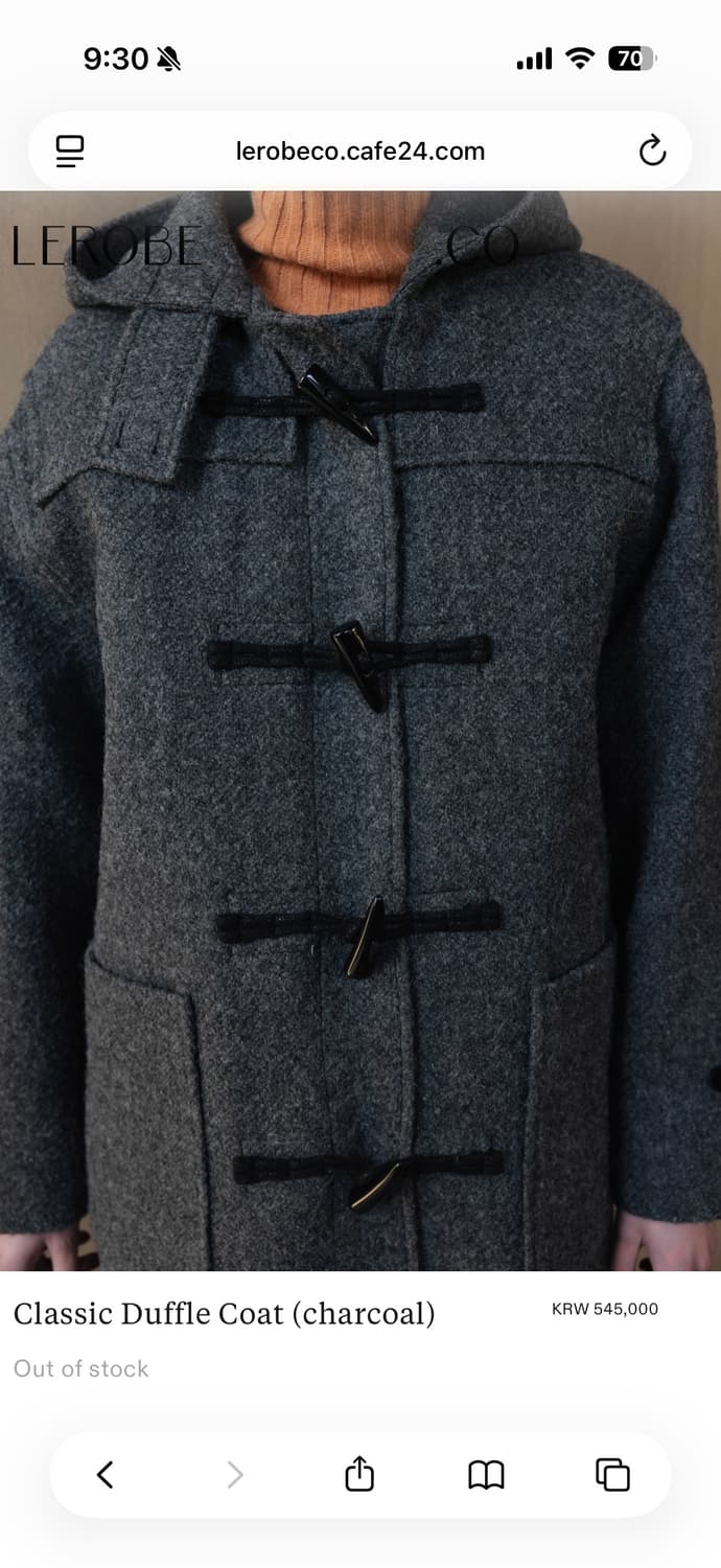 르로브 Classic Duffle Coat 상품이미지3