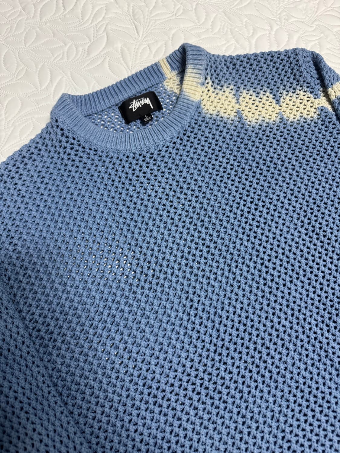 스투시 / 피그먼트 다이 루즈게이지 스웨터 타이다이 블루 / L 상품이미지5