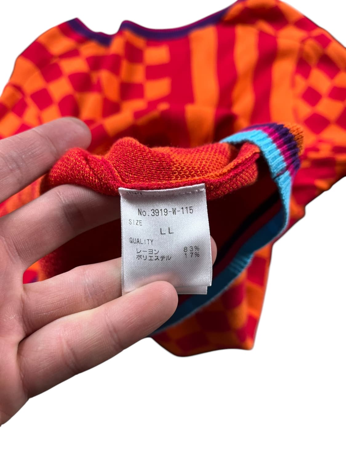 Kansai yamamoto 체크 패턴 니트  상품이미지4