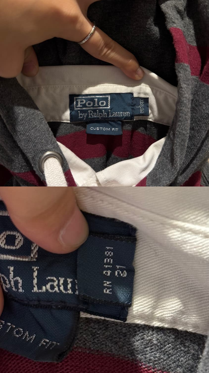 폴로 랄프로렌 스트라이프 후드 럭비 셔츠 상품이미지9