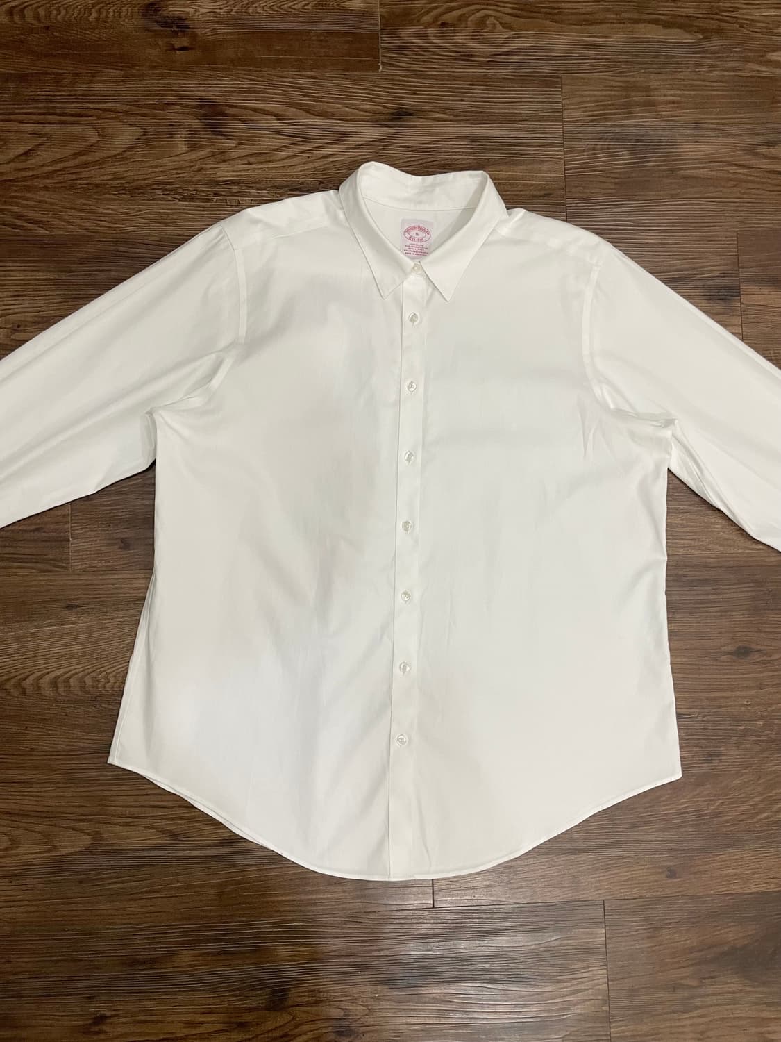 브룩스 브라더스 논 아이론 클래식핏 화이트 셔츠 상품이미지3