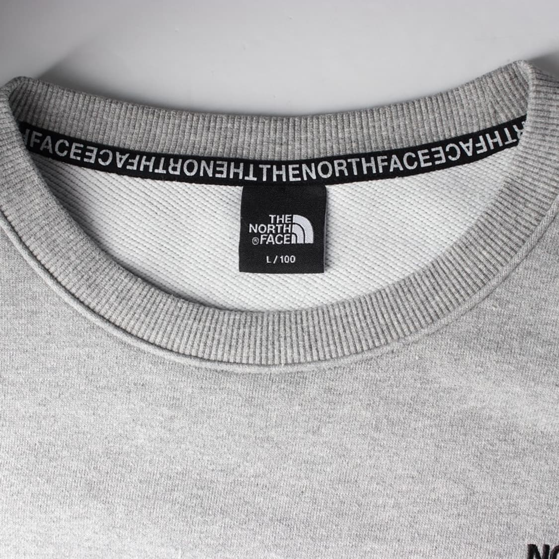 노스페이스 에센셜 로고 맨투맨 그레이 L 상품이미지5