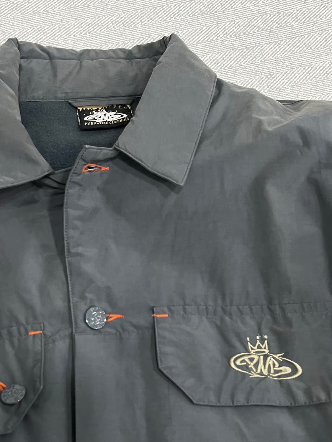 Vintage PNB Nation 안감 플리스 바람막이 자켓 XL 상품이미지6
