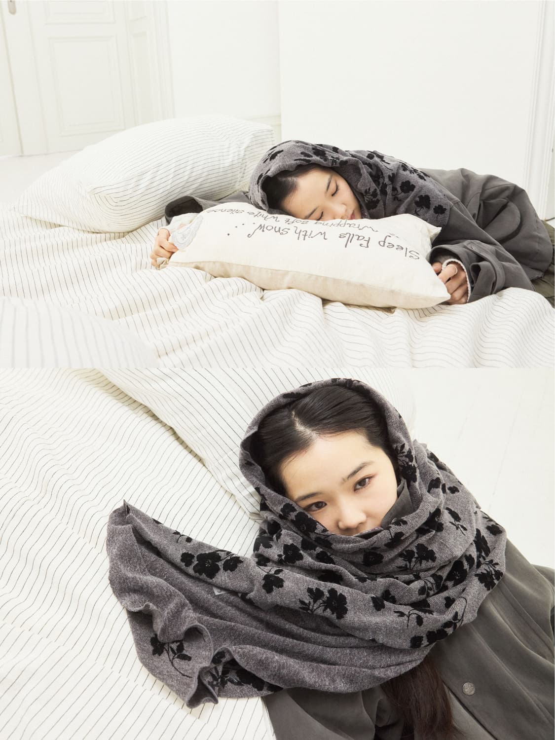 (새상품) 콜로신스 Flata long muffler 머플러 _ 브라운 상품이미지4