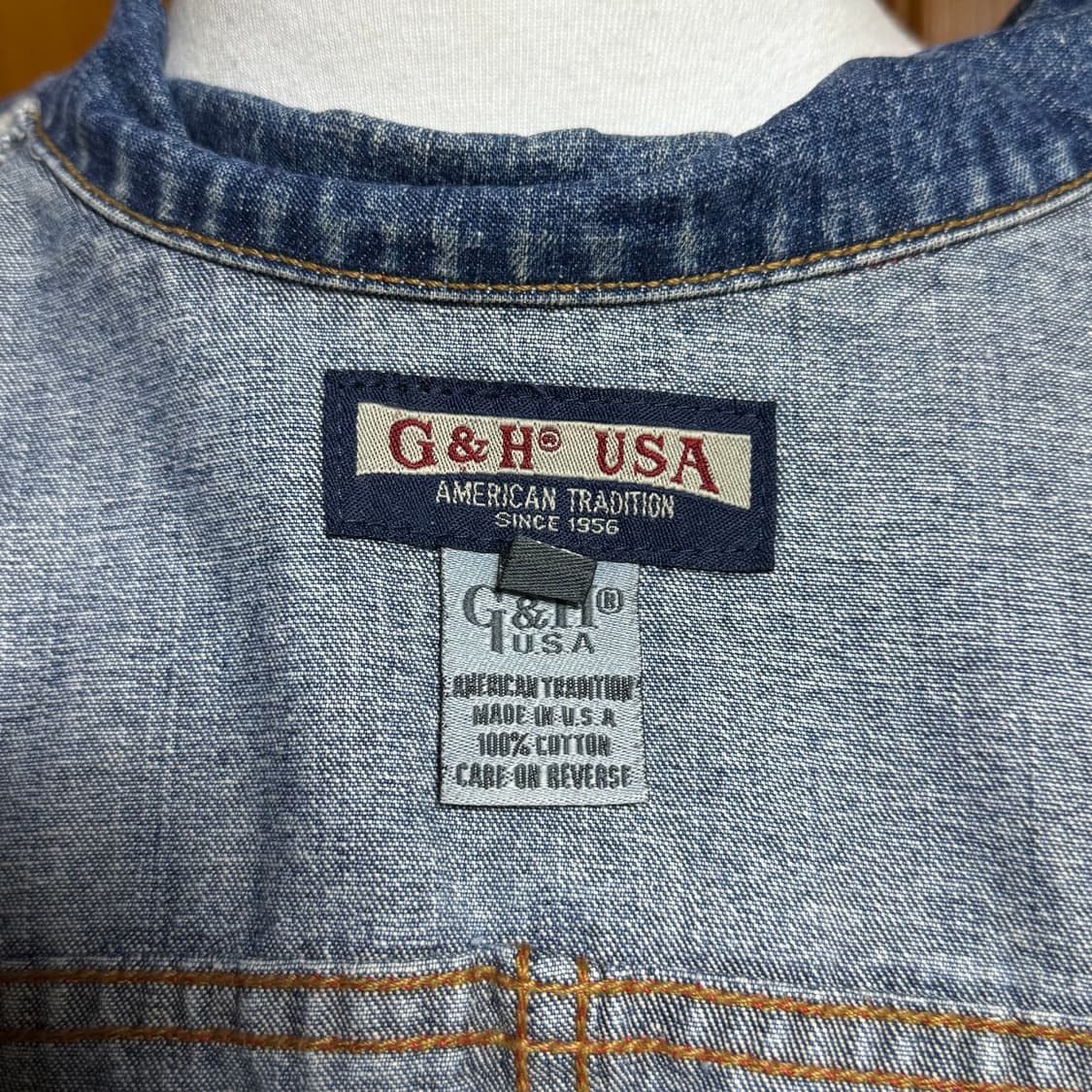 G&H USA 데님 자켓 XL 상품이미지4
