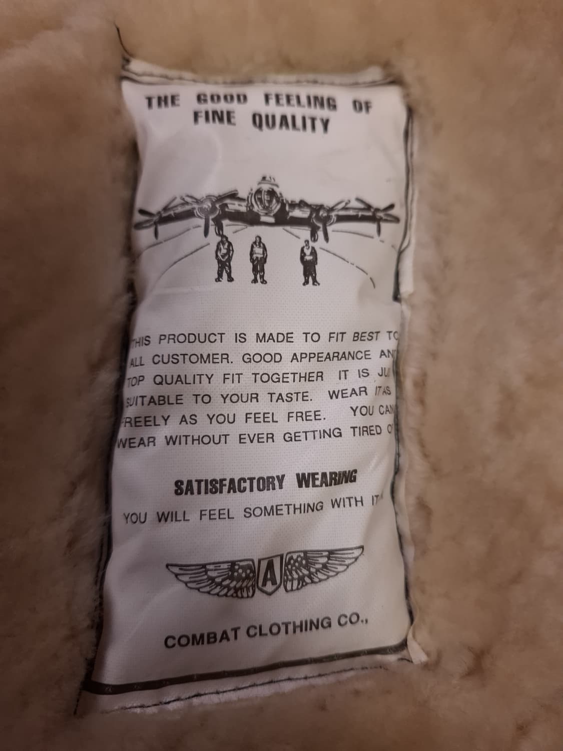 90's 일본판 미공군 B-3 TYPE 리얼레더 항공 폭격기 무스탕 상품이미지8