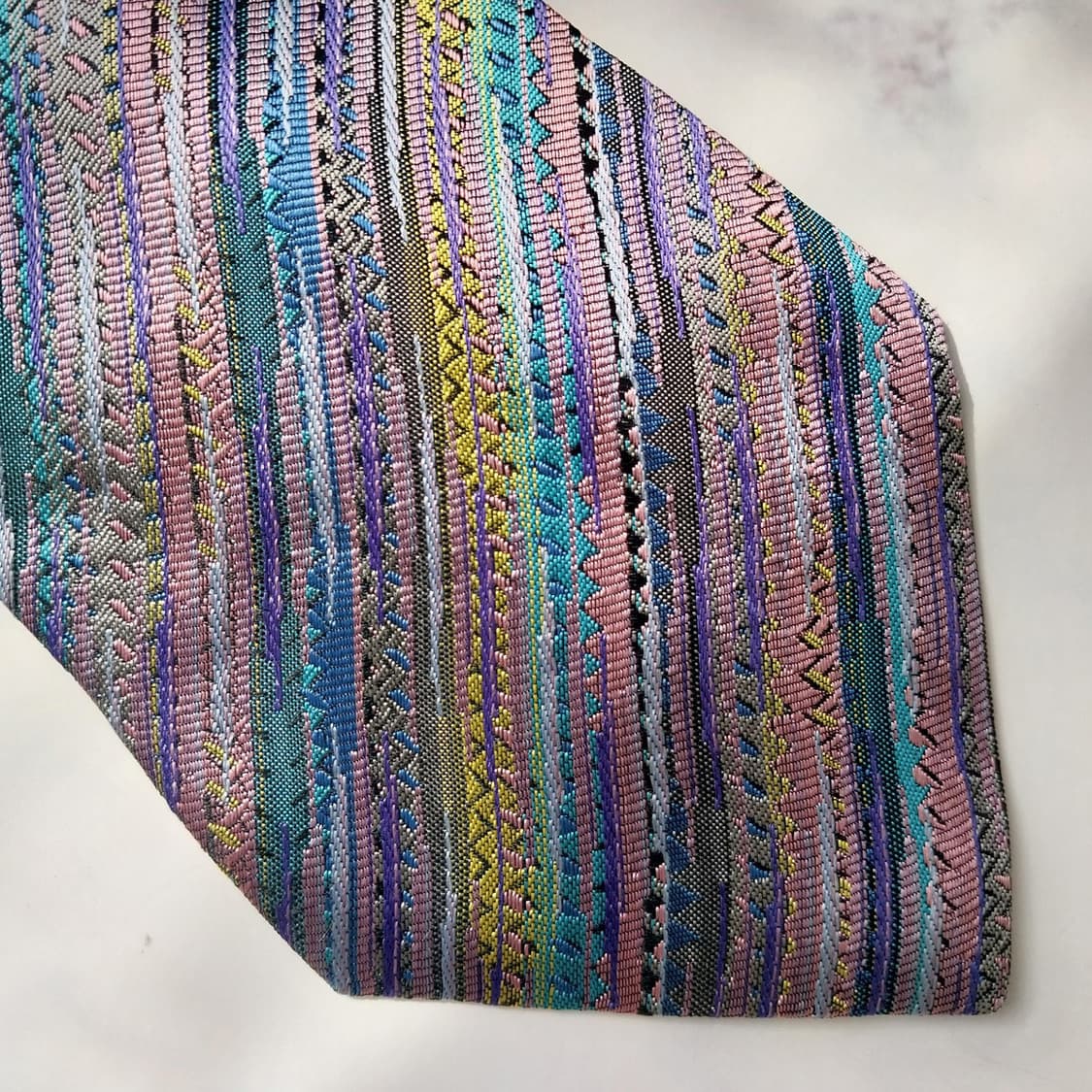 미쏘니 넥타이 퍼플 멀티 스트라이프 10cm A+등급 K2204
 상품이미지5