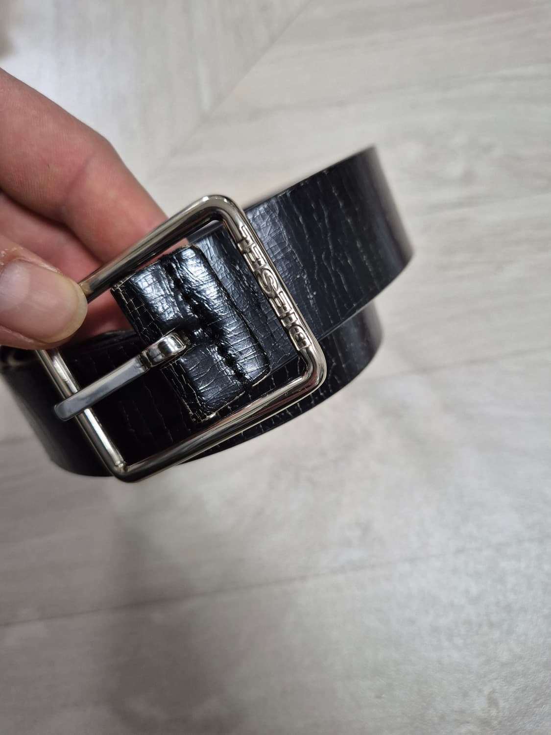 정품 디젤 천연가죽 벨트 상품이미지1