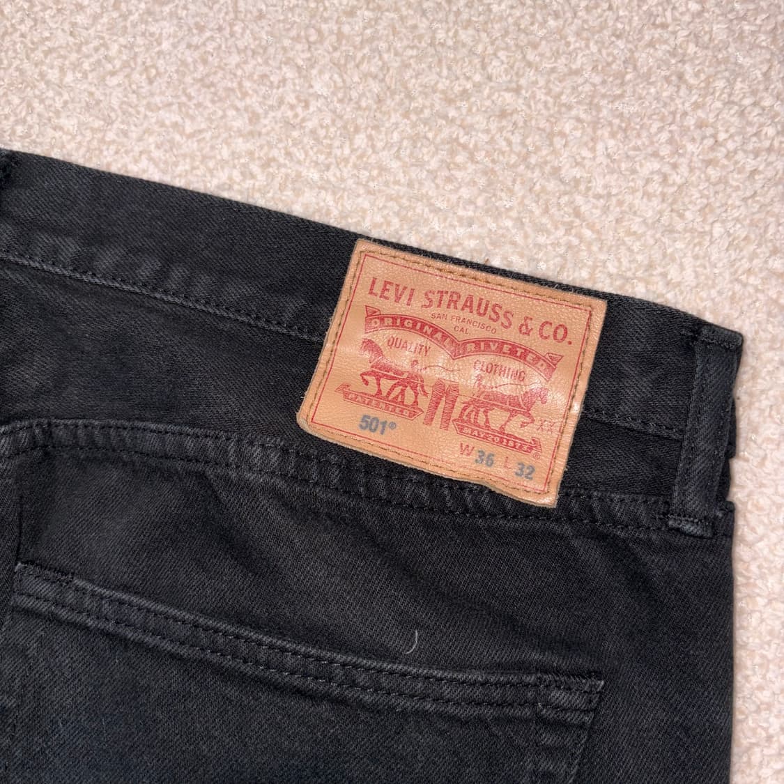 [36] 리바이스 501 블랙 진  상품이미지3