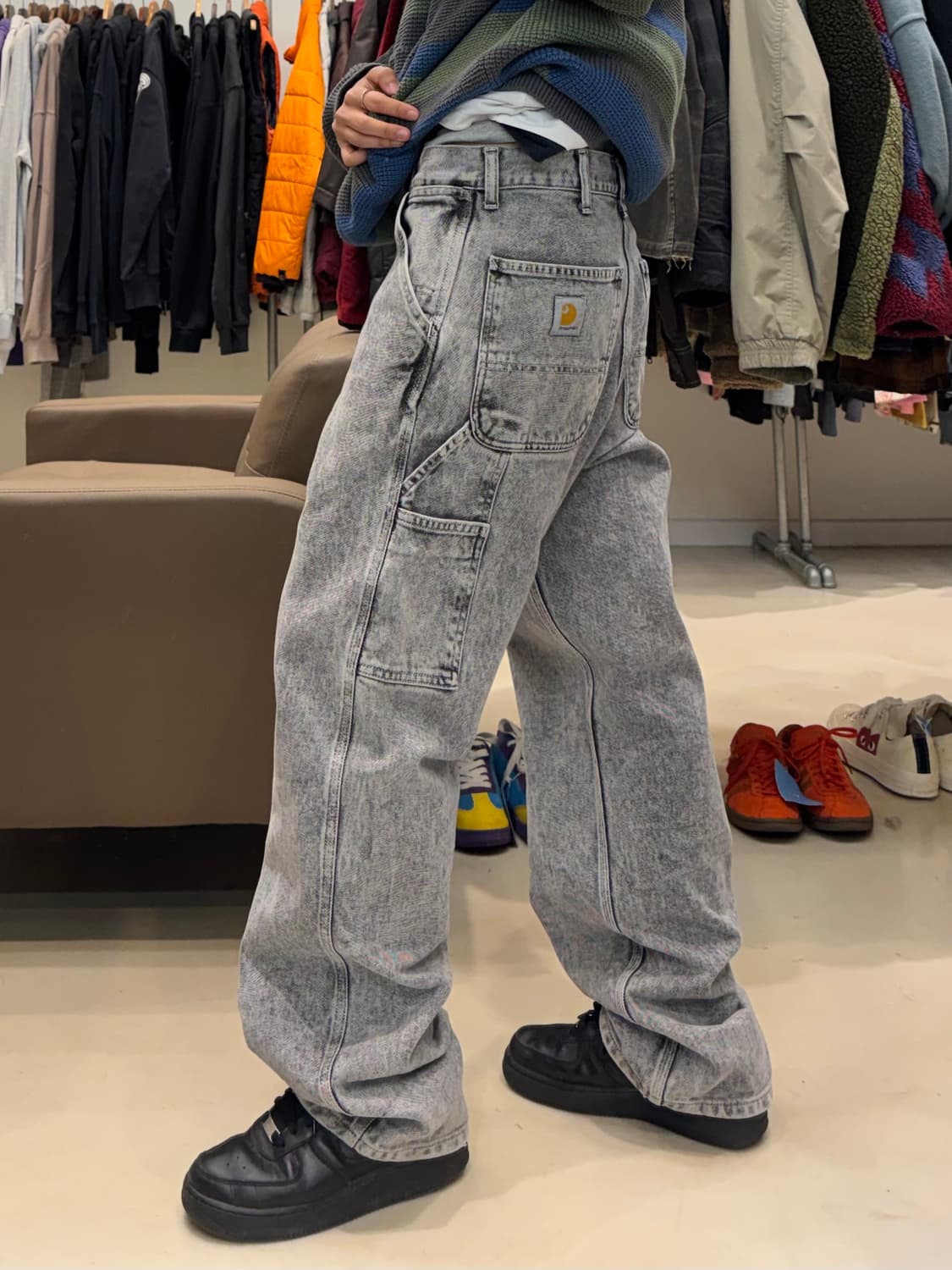 칼하트 WIP 싱글니 카펜터 팬츠 상품이미지7