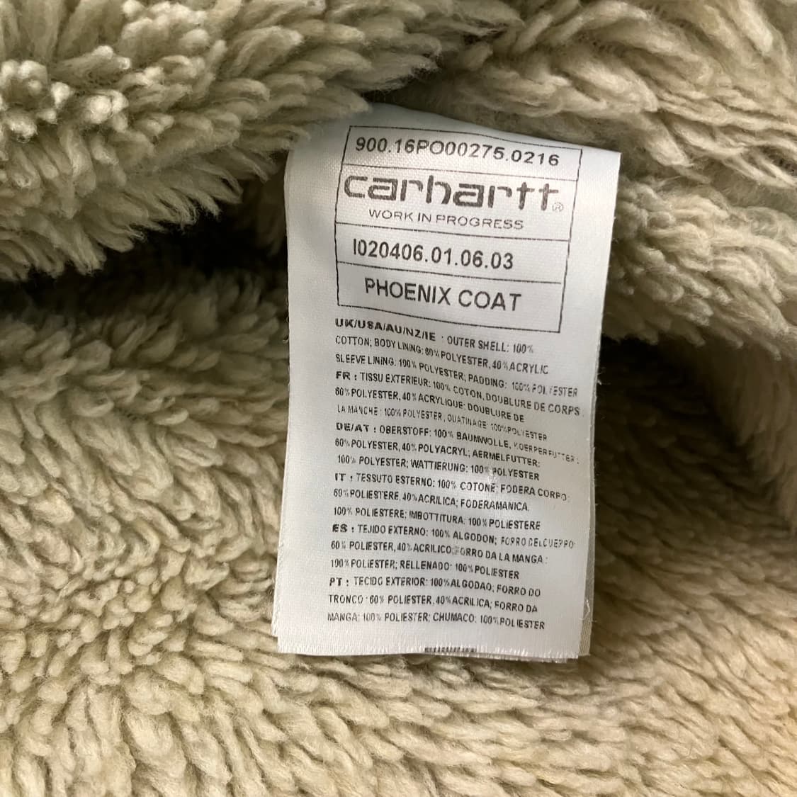 칼하트 윕 쉐르파 데님 피닉스 코트 M 상품이미지6