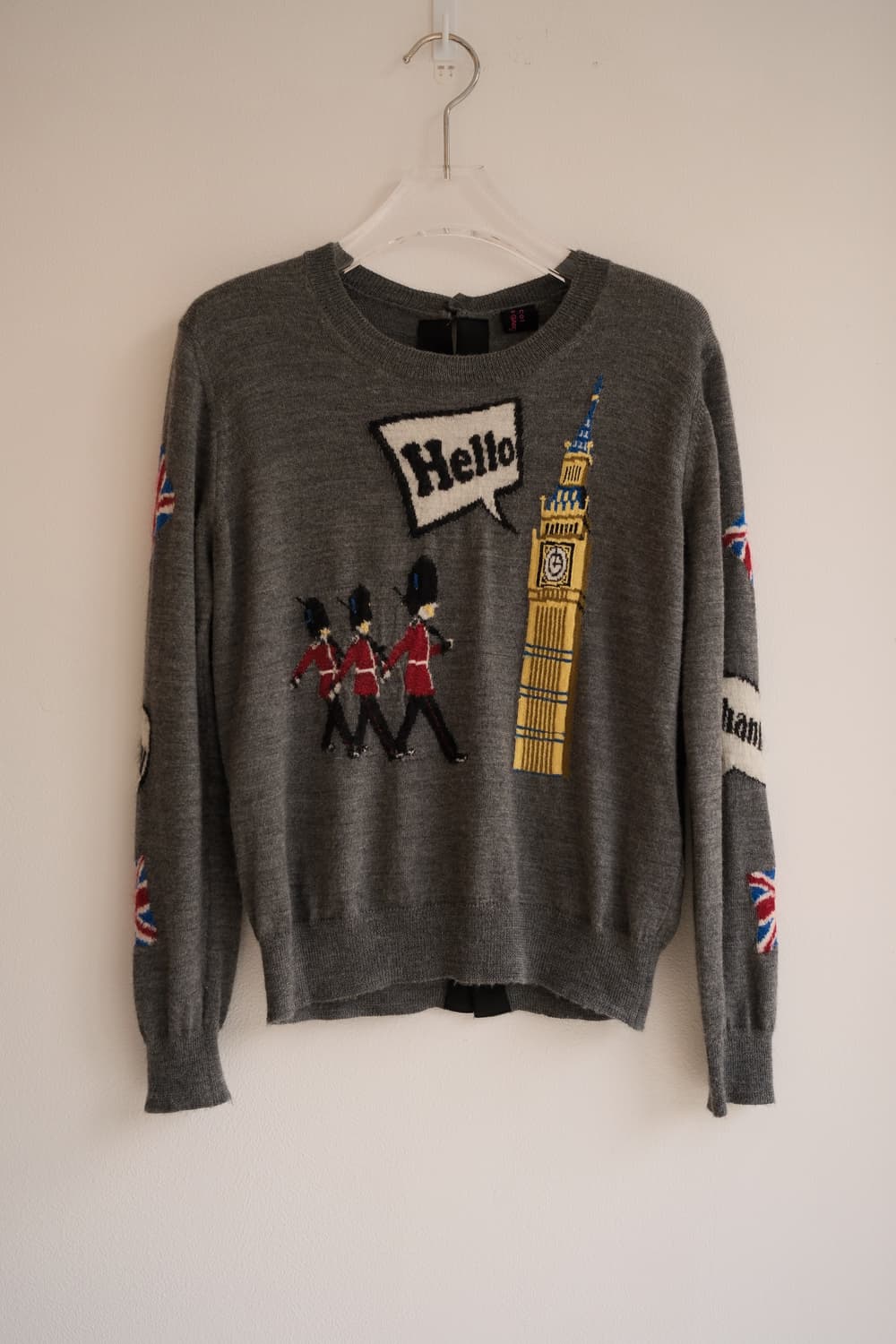 UK back button knit top 상품이미지6