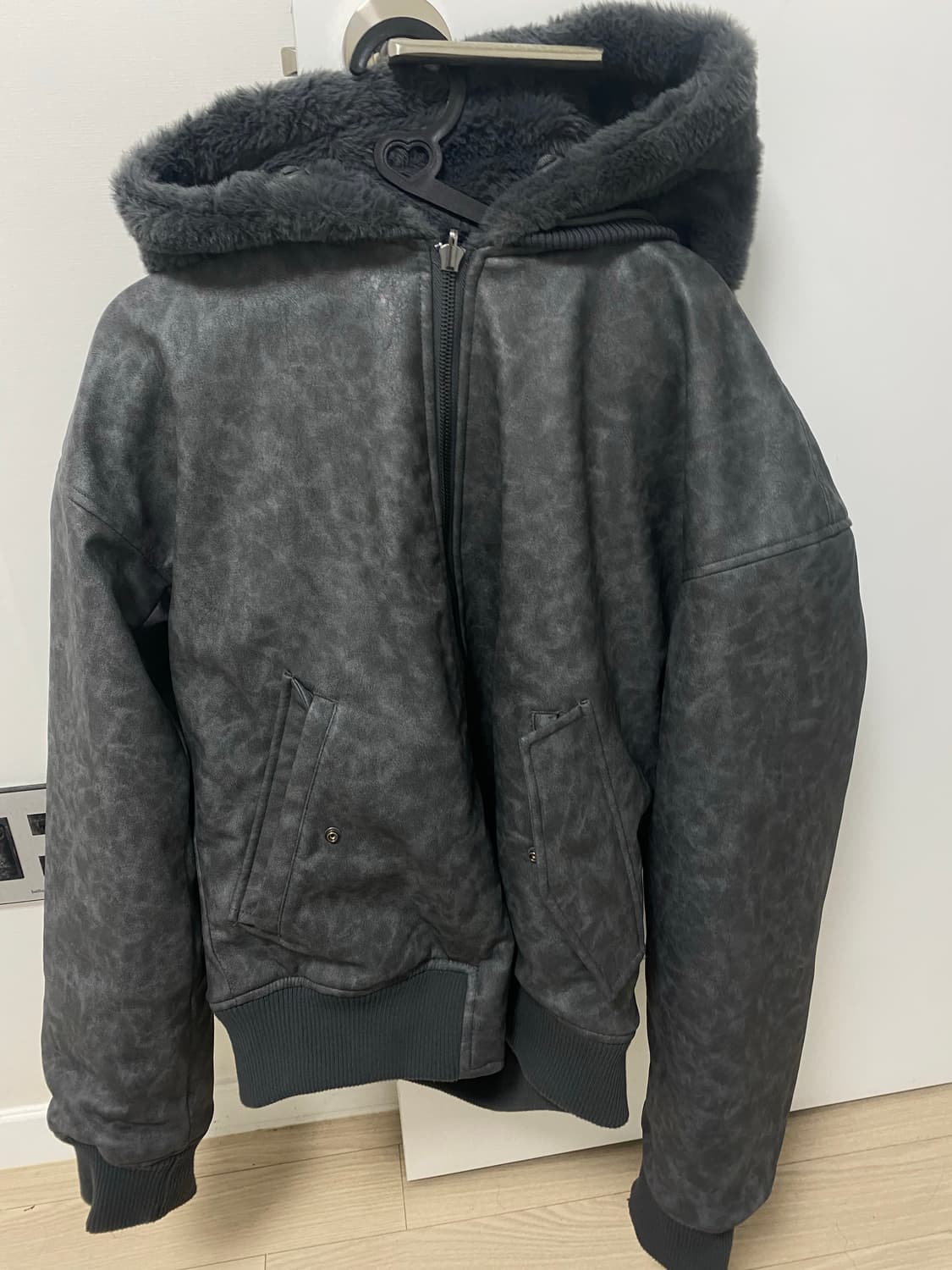 자라 퍼 리버시블 봄버 자켓 상품이미지2