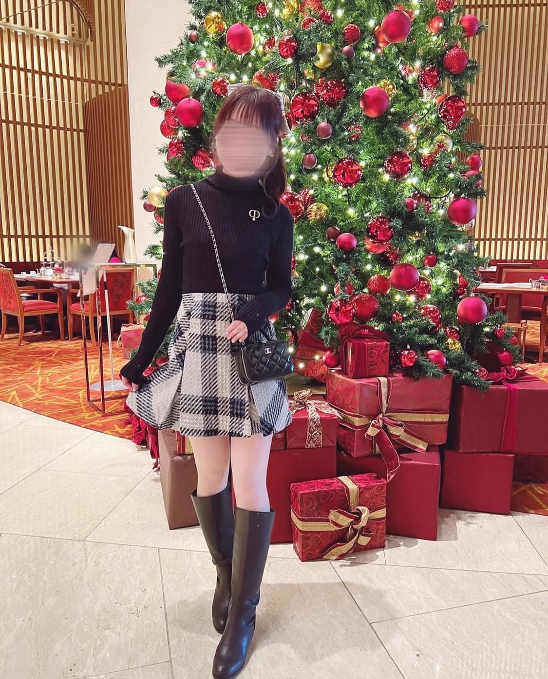 Snidel 스나이델 로빙 체크 미니 스커트 아이보리 스나계 걸리 일브 상품이미지7