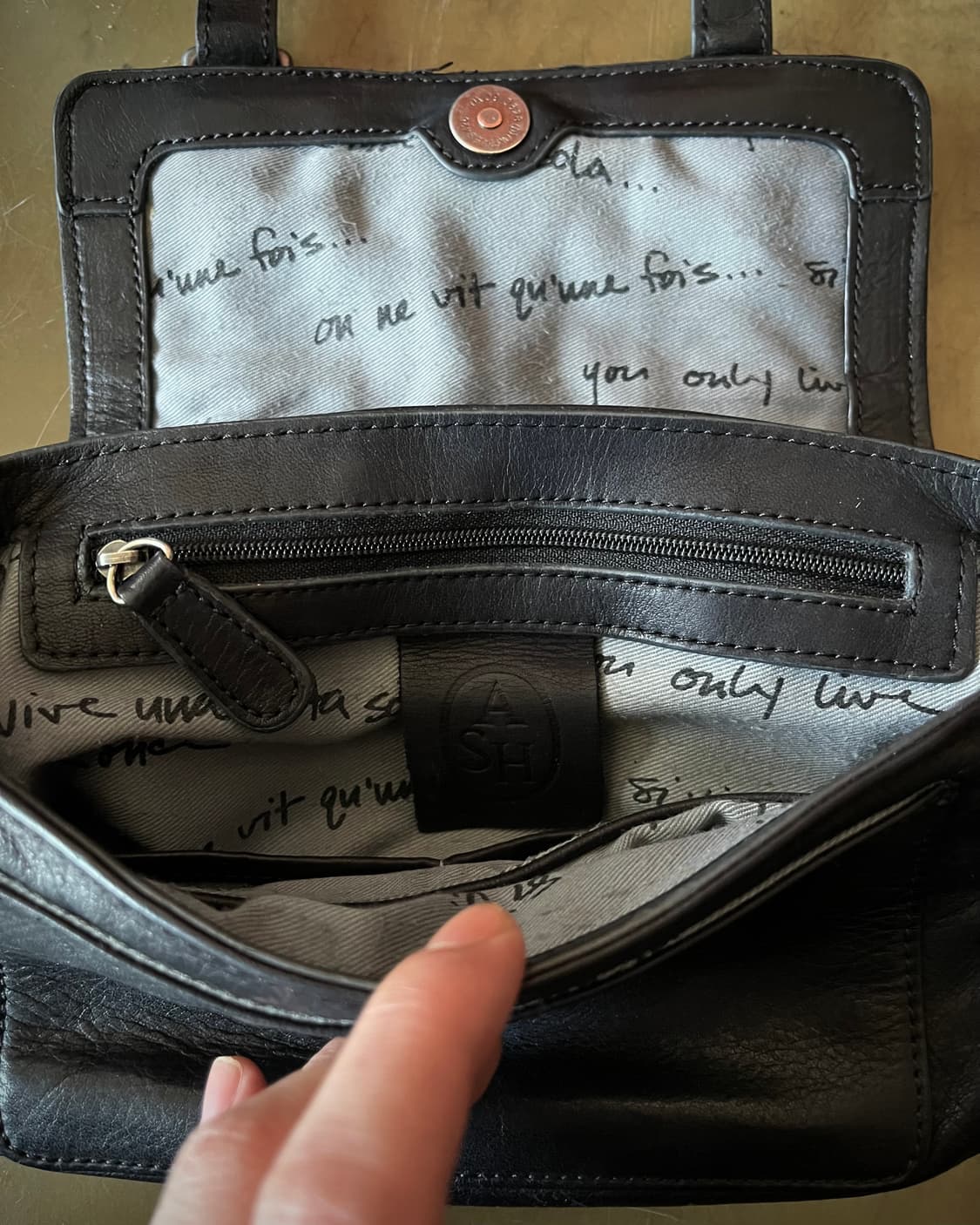 ASH Calf-Hair Trimming 2-Way Chain Bag 상품이미지8