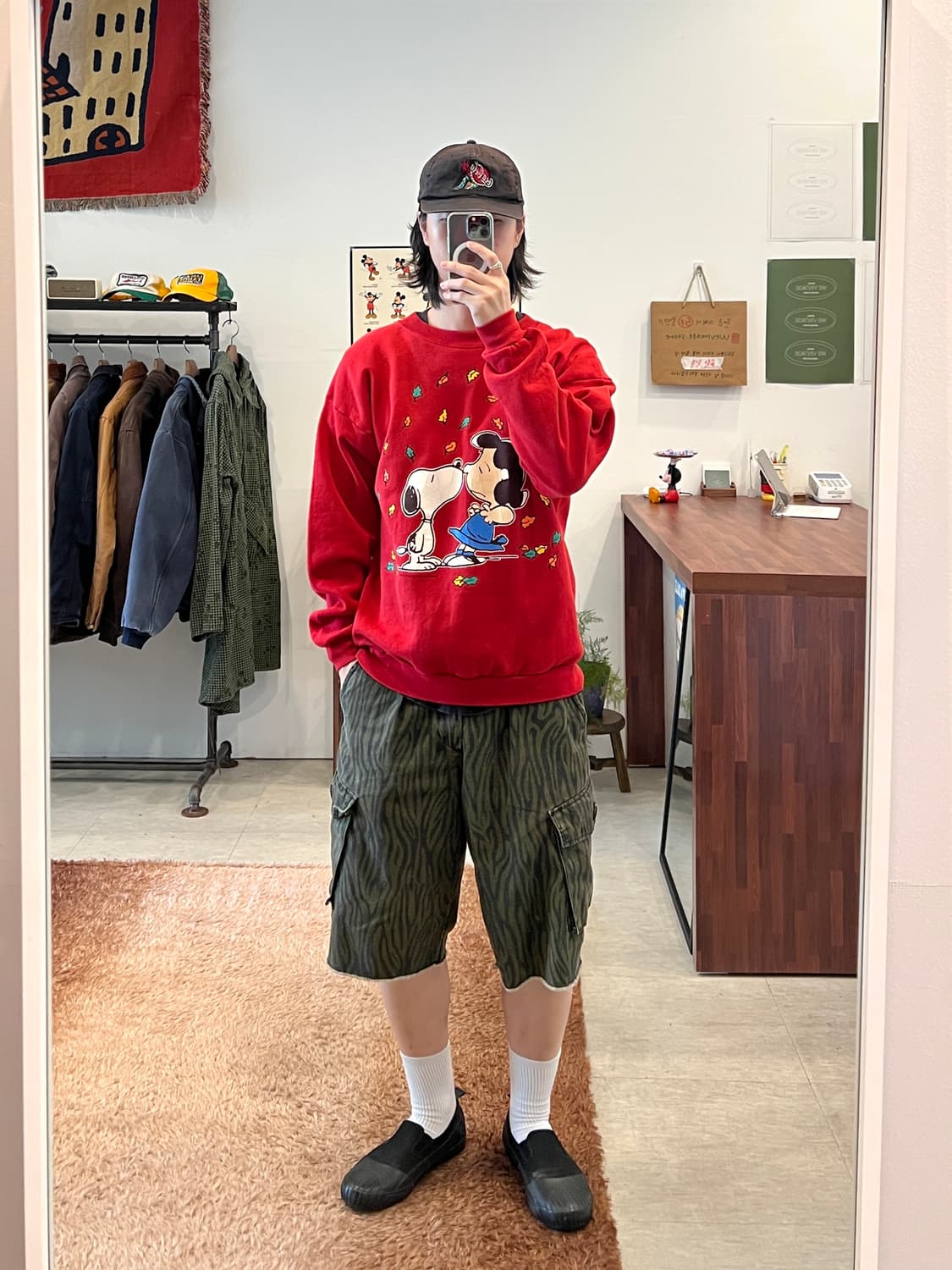 90s Peanuts 피너츠 스누피 스웻셔츠 (made in USA) 상품이미지2