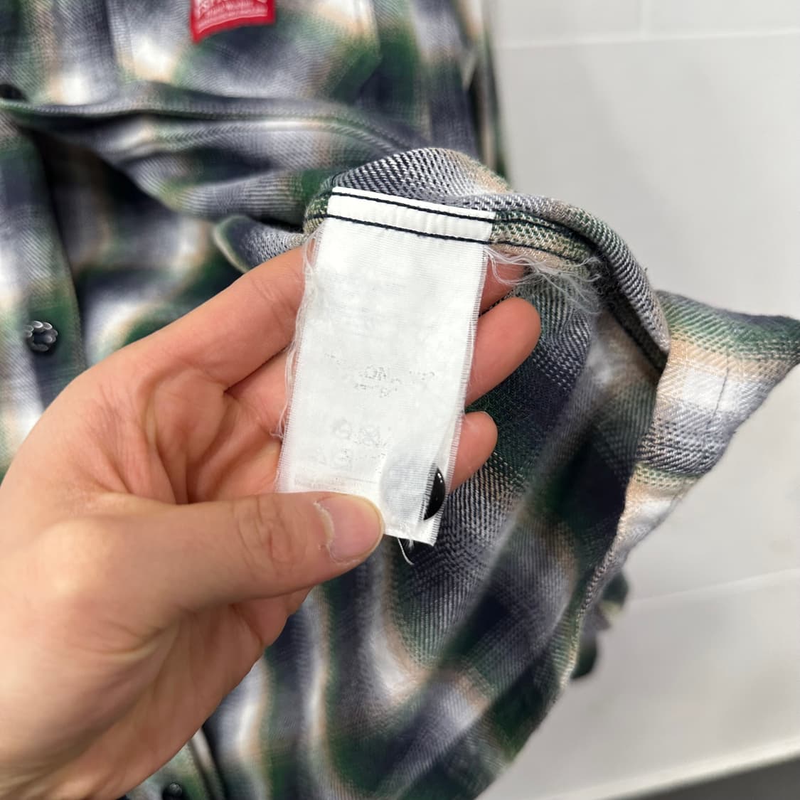 에스피오나지 옴브레 체크 셔츠 상품이미지4