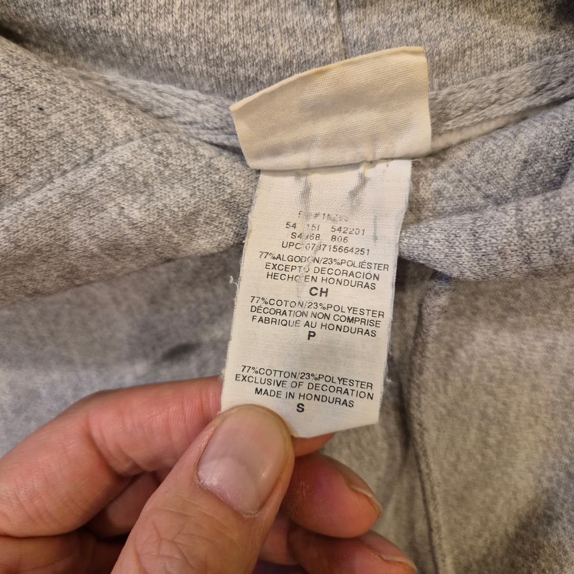 S 챔피온 그레이 리버스위브 후드  상품이미지4