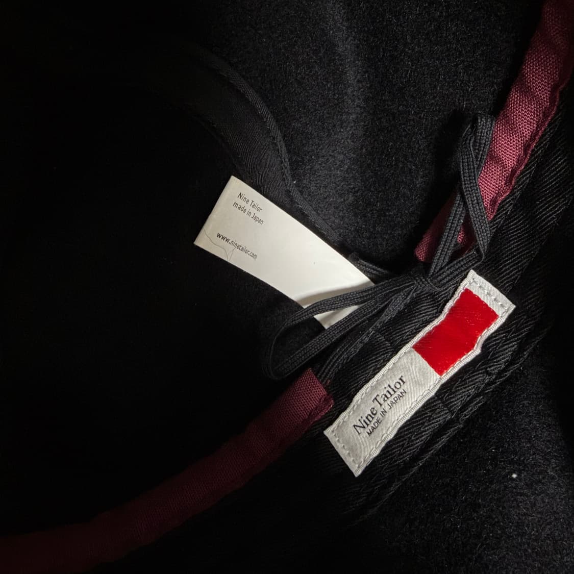 나인테일러 울 이어커프캡 울 트루퍼햇 블랙 상품이미지3