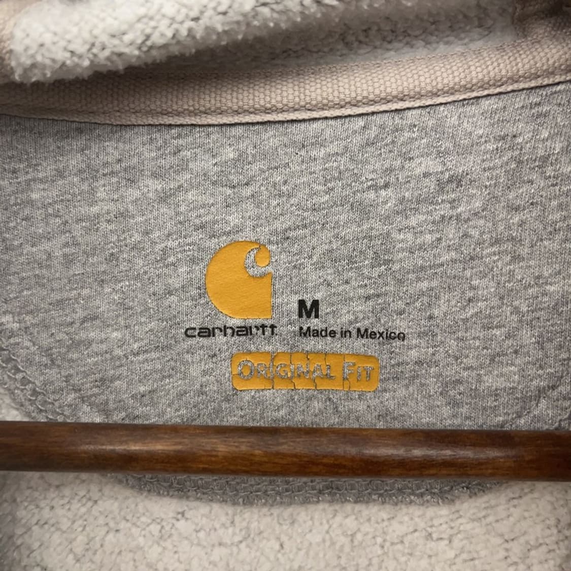 칼하트 빈티지 캐주얼 오버핏 기모 후드티 M C07578 상품이미지5