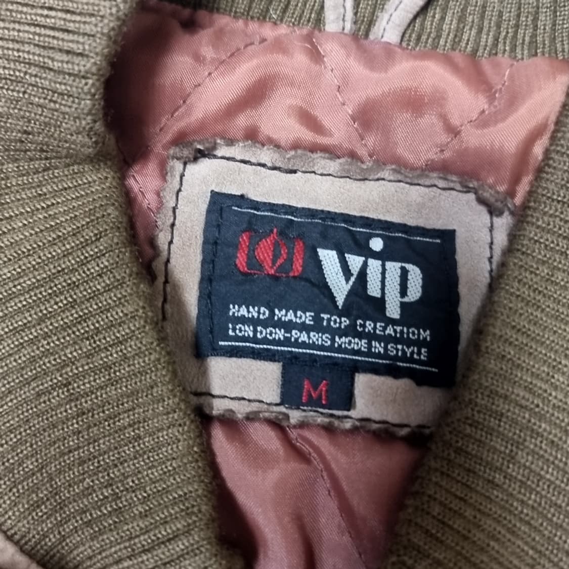 VIP 빈티지 브라운 가죽 봄버 자켓(95-100) 상품이미지3