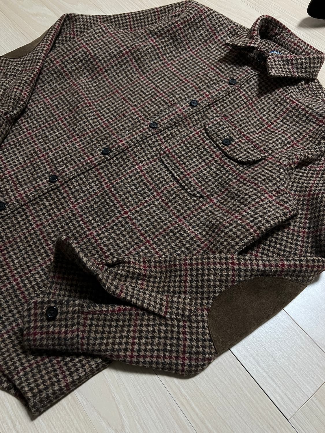 폴로 랄프로렌 / 스웨이드 패치 울 오버셔츠 / S, M 상품이미지5