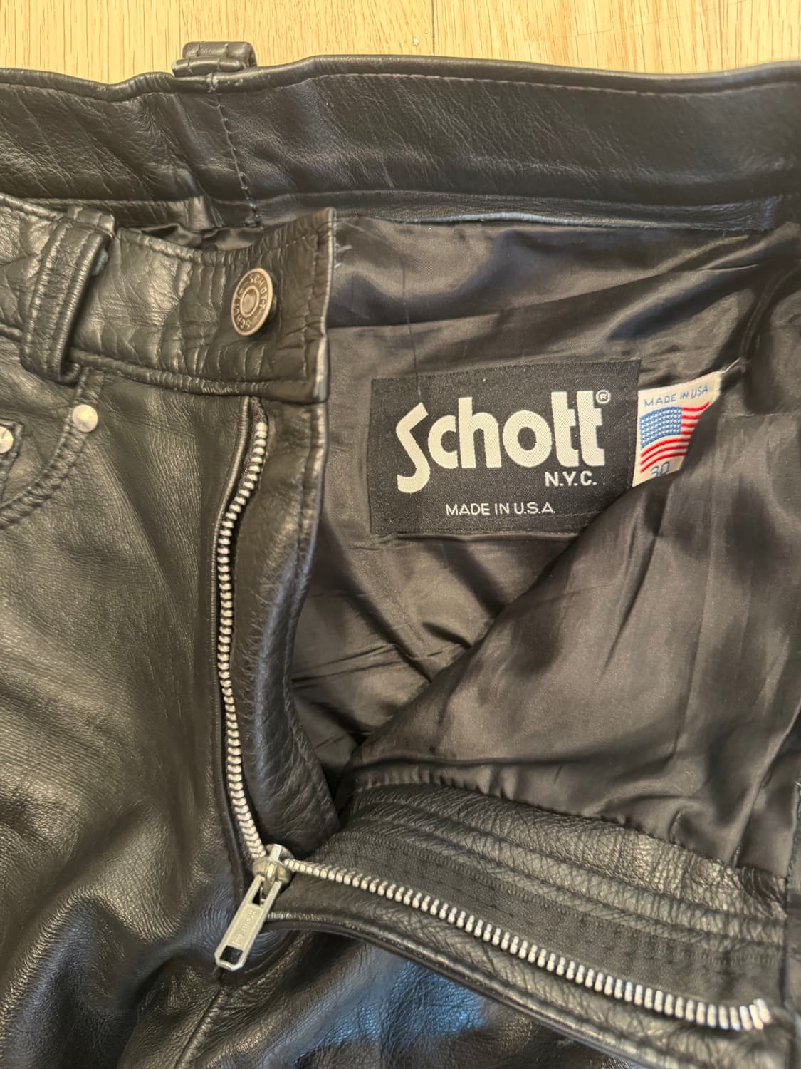 Schott 가죽바지 사이즈 30 상품이미지3