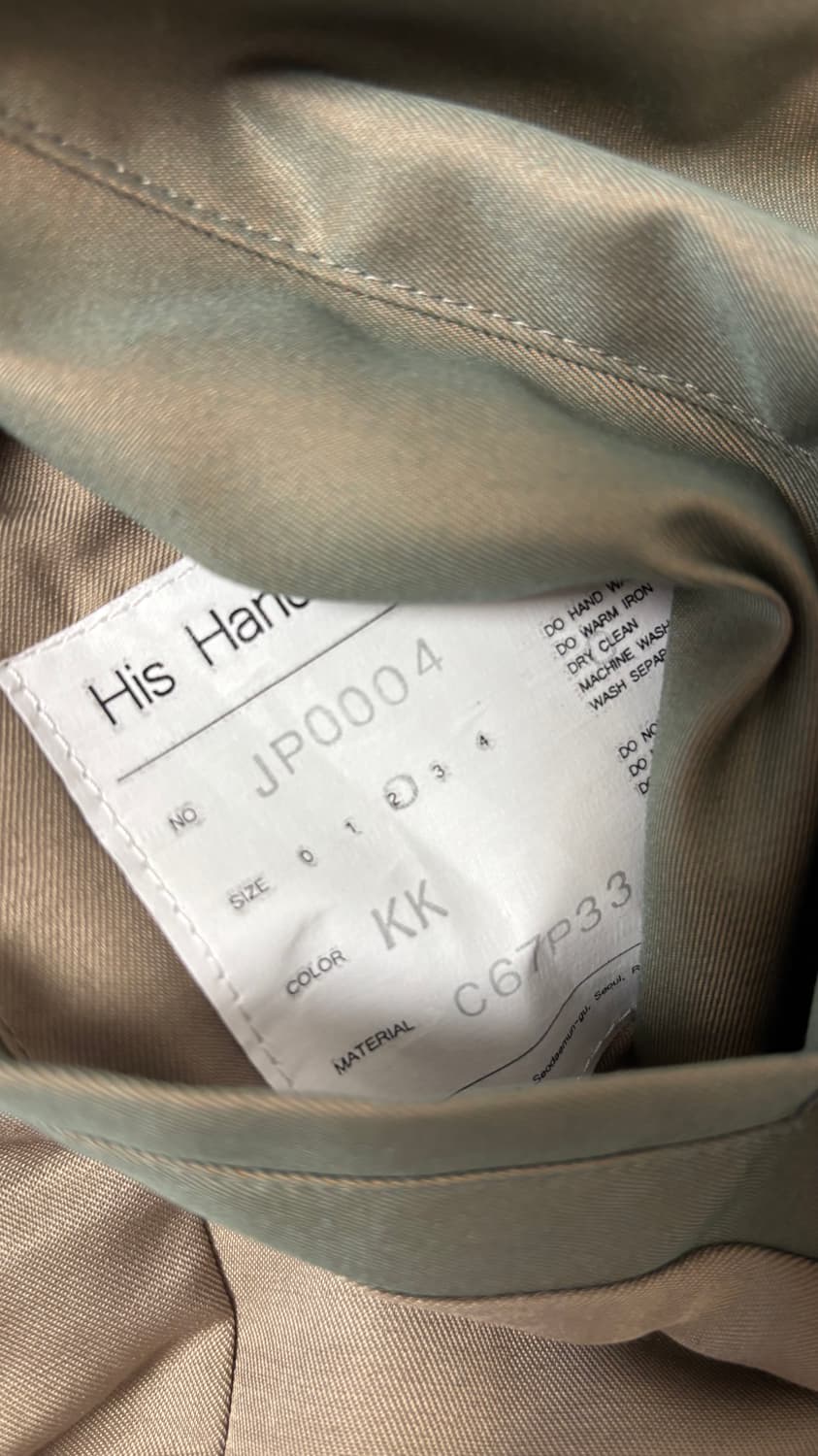 히즈핸더 개버딘 해링턴 자켓 2 상품이미지7