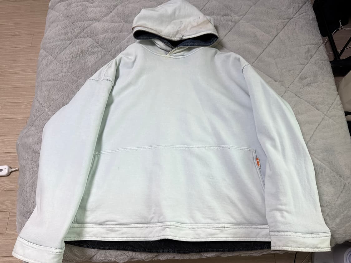 PDF 채널 / 리버시블 데님 페인티드 오버핏 풀오버 후디파카 상품이미지3